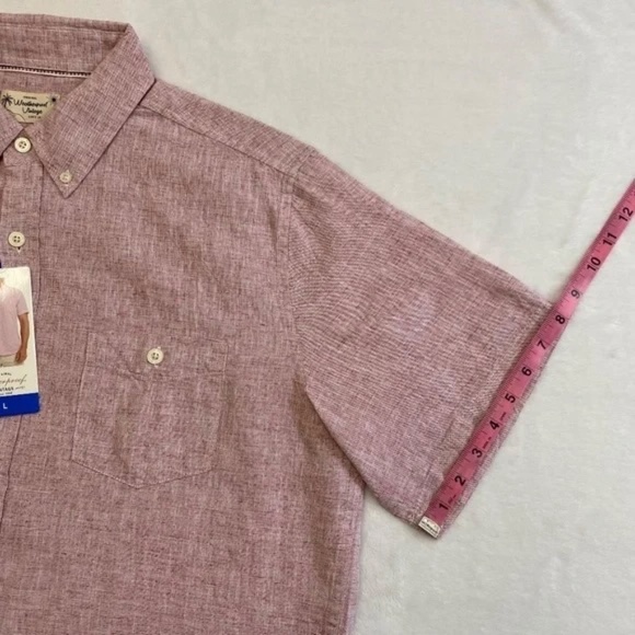 Weatherproof Pink Casual Button Down Shirt Lightweight Cotton - Picture 14 of 16